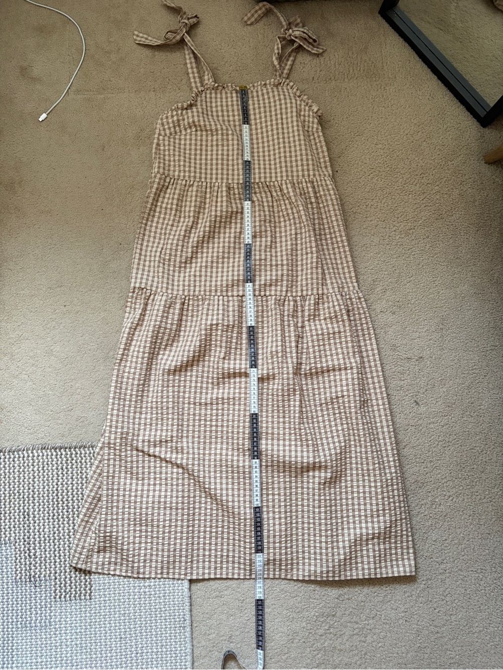 Tiered Gingham Maxi Dress - Picture 4 of 6